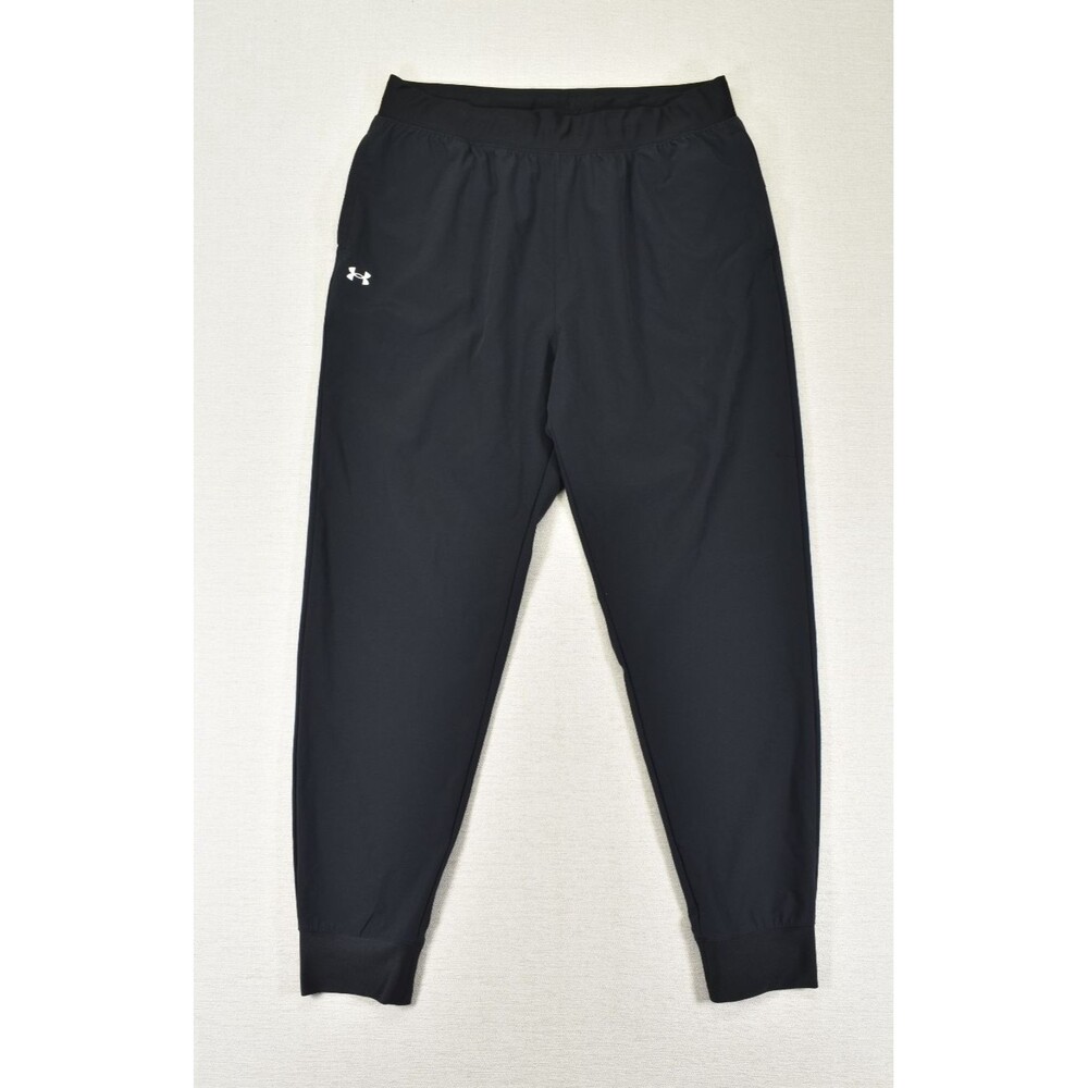 Under Armour Women's Ankle Jogger Lightweight Pull On Pants L Black Athletic